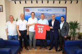 ASKF' DEN GÜZELBAHÇE BELEDİYE BAŞKANI MUSTAFA GÜNAY' A ZİYARET